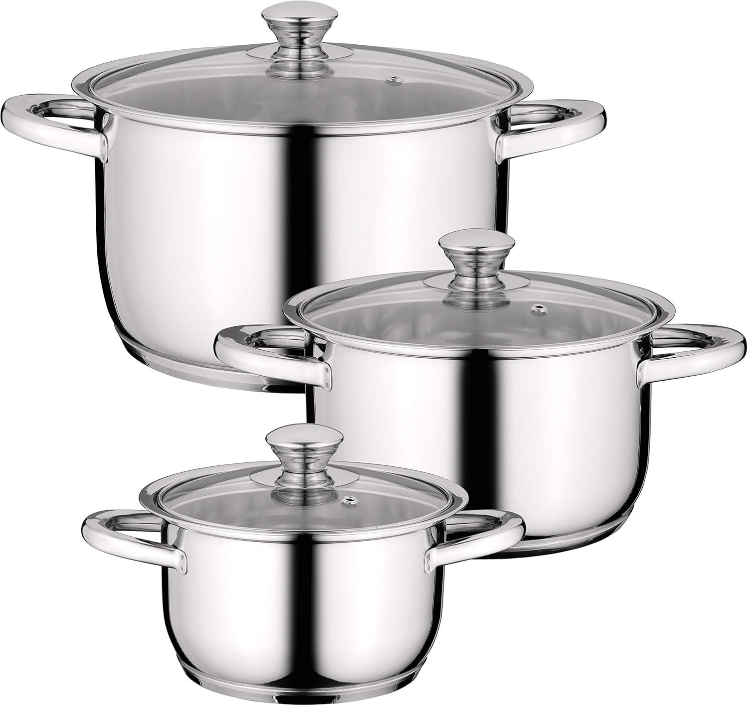 6pc cookware set Gourmet SS – Titanium