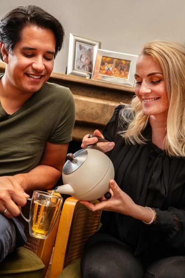 Teapot Duet® Bella Ronde 1.2L Sand - Image 9