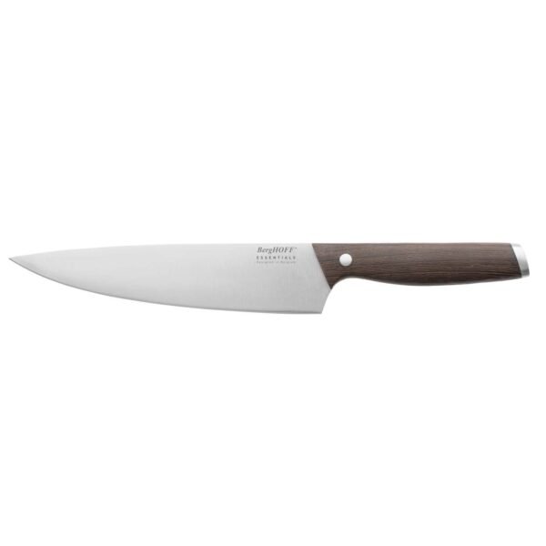 Chef's knife with dark wooden handle 20 cm - Essentials