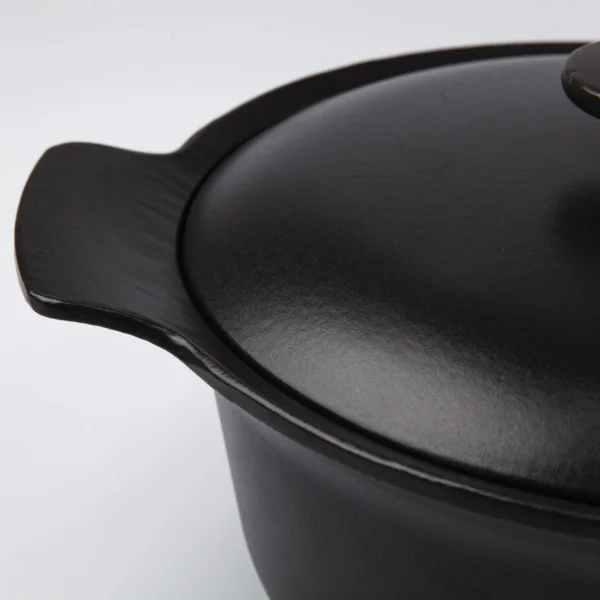Covered stockpot cast iron black 24cm - Image 4