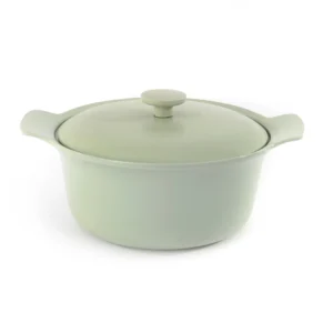 Covered stockpot cast iron green 24 cm