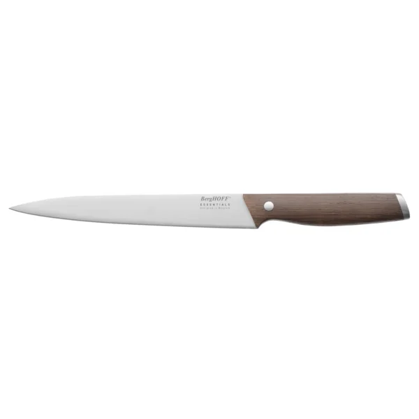 Carving knife with dark wooden handle 20 cm - Essentials