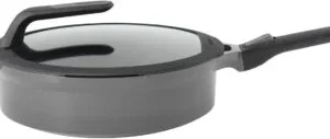 Covered stay-cool sauté pan grey 24cm