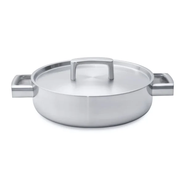 Covered deep skillet 5-ply 24 cm- Ron