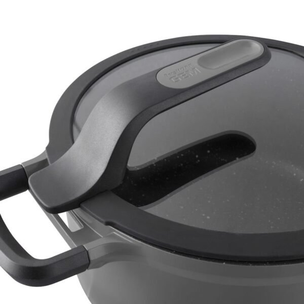 Covered stay-cool casserole grey 16cm - Image 3