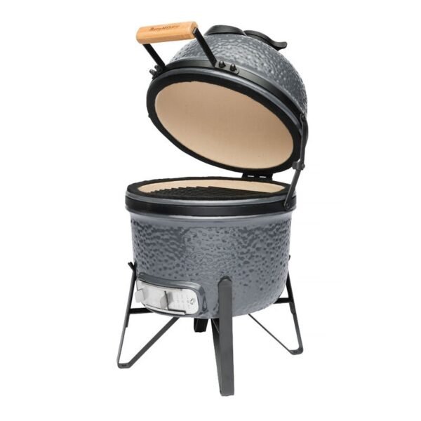 Ceramic BBQ and Oven Small Bluestone Grey 33 cm - Ron - Image 3