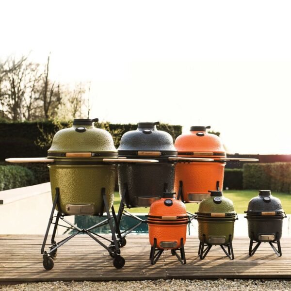 Ceramic BBQ and Oven Small Bluestone Grey 33 cm - Ron - Image 7