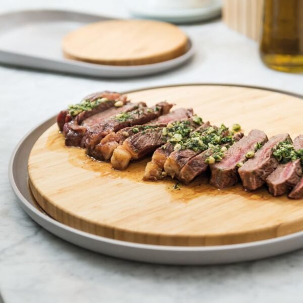 Bamboo cutting board with plate- Leo - Image 6
