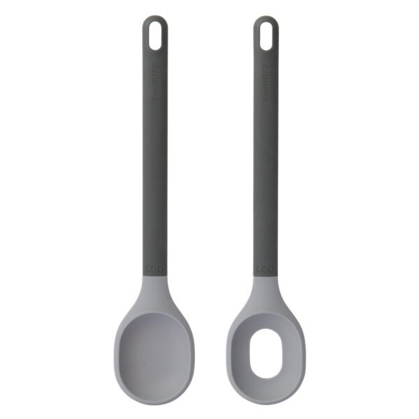 Salad servers set grey- Leo