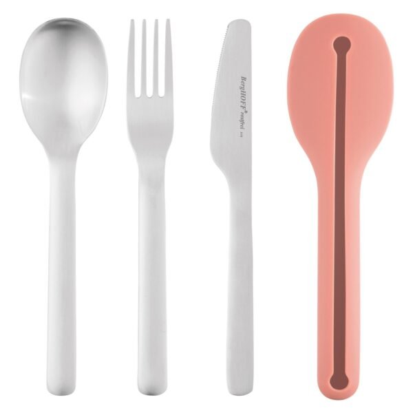 Travel flatware set Pink