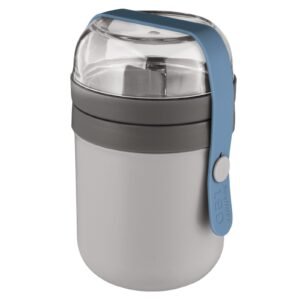 Dual Lunch pot Grey