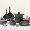Covered saucepan non-stick Stone+ 18cm - Image 4