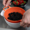 DUO – Small – White/Orange – Set of Colander and Bowl - Image 2