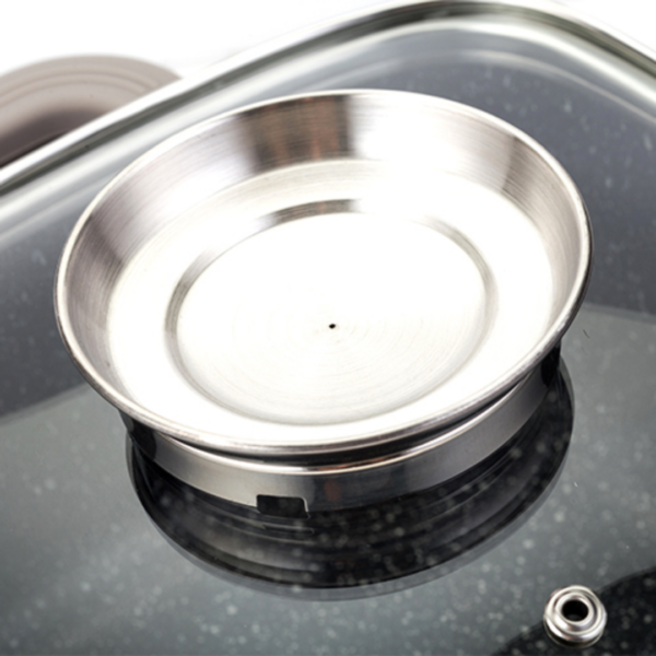 Die cast square casserole-roaster "Funtzio" with nonstick stone coating 20cm - Image 11