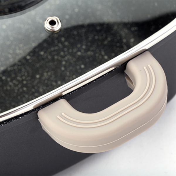 Die cast square casserole-roaster "Funtzio" with nonstick stone coating 20cm - Image 12