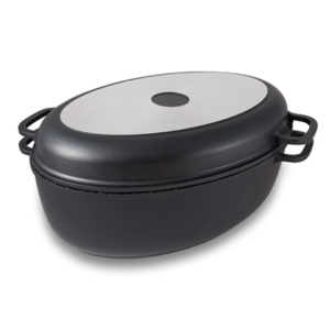 Die-cast aluminium multifunctional roaster "Funtzio" with nonstick stone coating 39.5cm