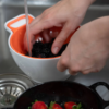 DUO – Small – White/Orange – Set of Colander and Bowl - Image 3