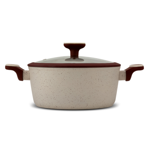Casserole "Terrestrial" with lid and granite nonstick coating 24cm - Image 4