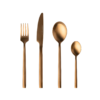 Flatware Set, Gold Plated, 18/10 Stainless Steel 4 pc