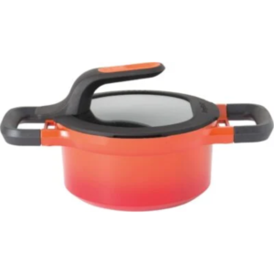 Covered stay-cool casserole red 16 cm