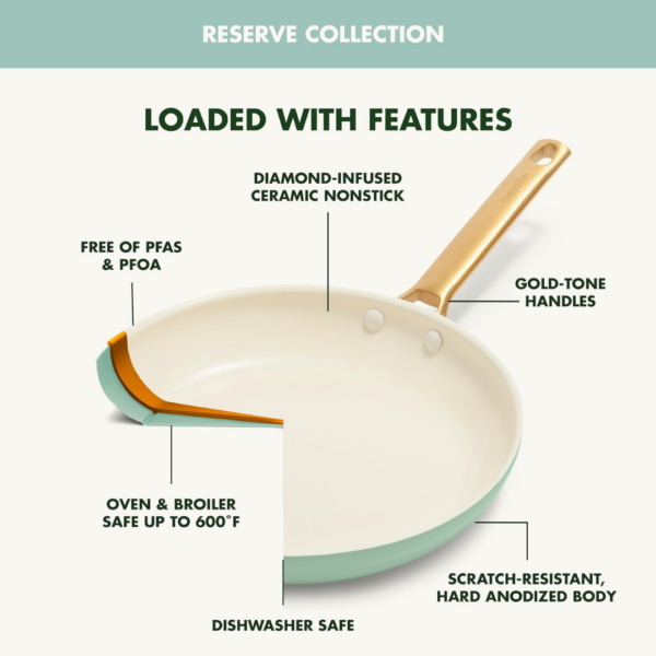 Greenpan Pan set 10-piece 'Padova Mint Green' - Image 5