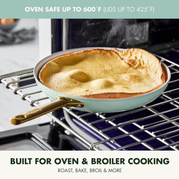 Greenpan Pan set 10-piece 'Padova Mint Green' - Image 7