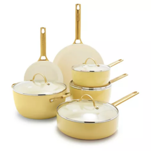 Greenpan Pan set 10-piece 'Padova Sunshine Yellow'