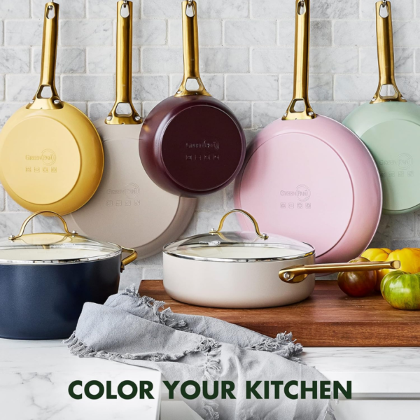 Greenpan Pan set 10-piece 'Padova Sunshine Yellow' - Image 8
