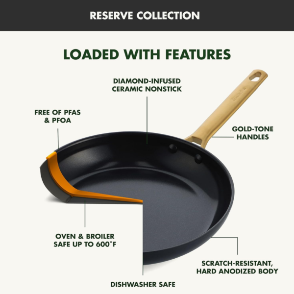 Greenpan Pan set 10-piece 'Padova Reserve Black' - Image 5