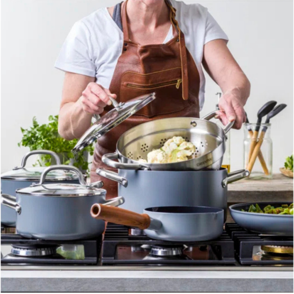 GreenPan Mayflower Pro 10 Piece Aluminium Non-Stick Cookware Set - Image 3