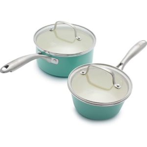 GreenLife Artizan 14cm/1L & 18cm/2L Saucepan Set