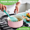 GreenLife Artizan Saucepan Set 14cm/1L & 18cm/2L in Non-Stick - Image 7
