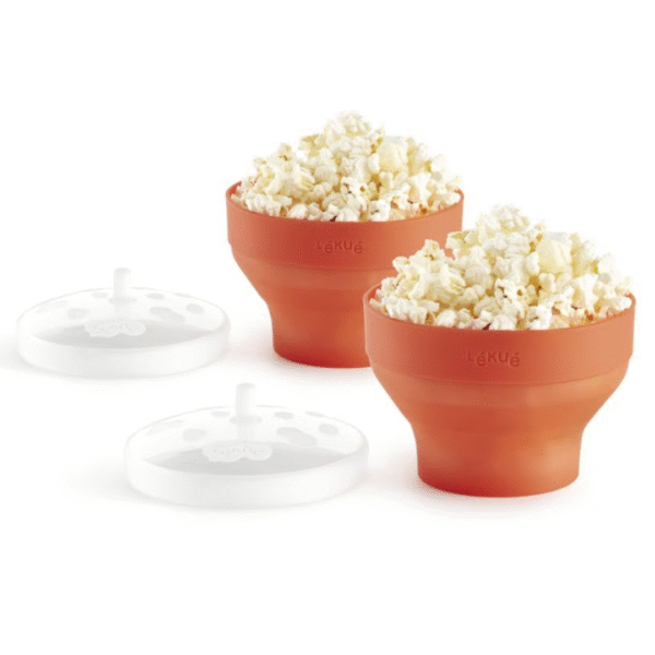 Mini Microwave Popcorn Maker Set of 2