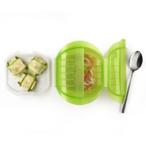 Deep Microwave Steam Cooker with Tray 1-2 p. Green
