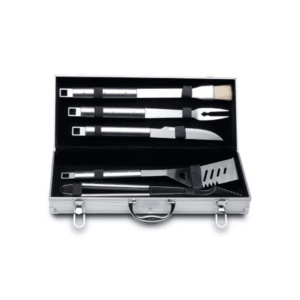 BergHOFF Cubo 6Pc Stainless Steel BBQ Set with Case