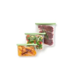 Set of 3 flat reusable bags